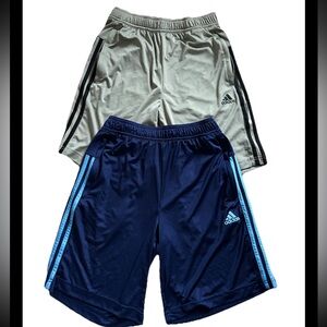 Adidas Men’s Small Athletic Active Training Zipper Pockets Drawstring Shorts